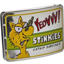 Yeowww Catnip Stinkies Sardiner 3 Frække Fisk i Box Til Kattesjov